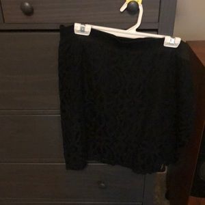 Black/lace skirt